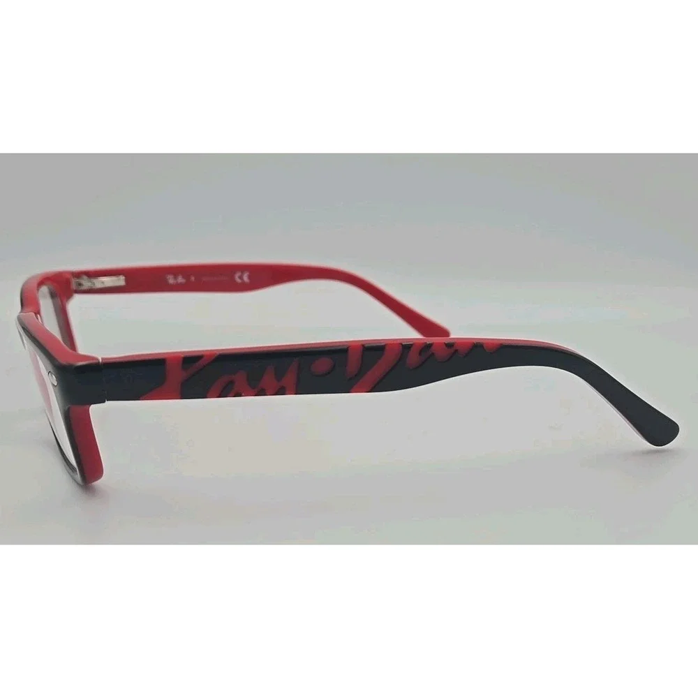 Ray Ban RB 1535 3573 48-16-130 Black/Red Plastic Full‎ Rim Eyeglasses KIDS